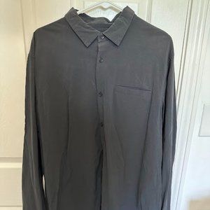 LULULEMON BUTTON DOWN SIZE XL, BLACK